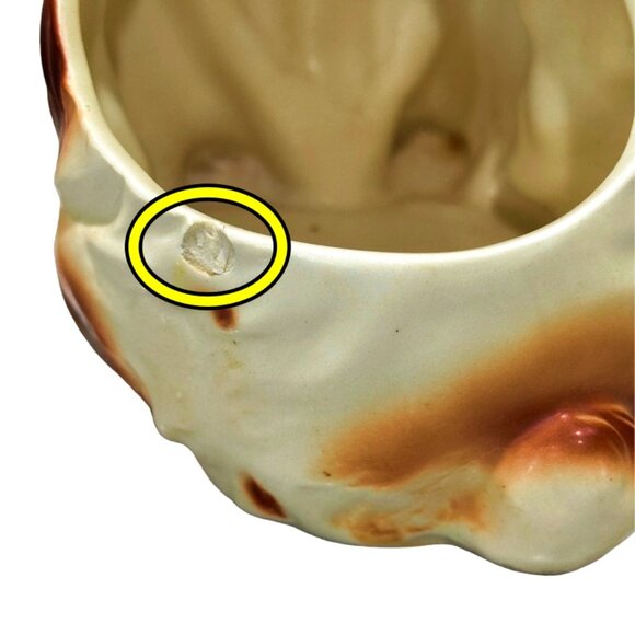 Vintage Napcoware Cocker Spaniel Puppy Dog Ceramic Planter Vase Figure 6717 MCM - Picture 9 of 9